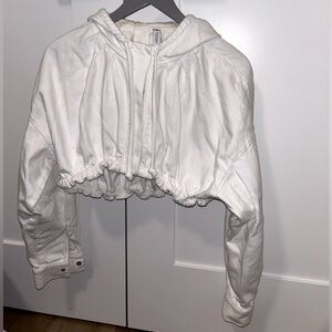 ZARA White Cropped Jacket